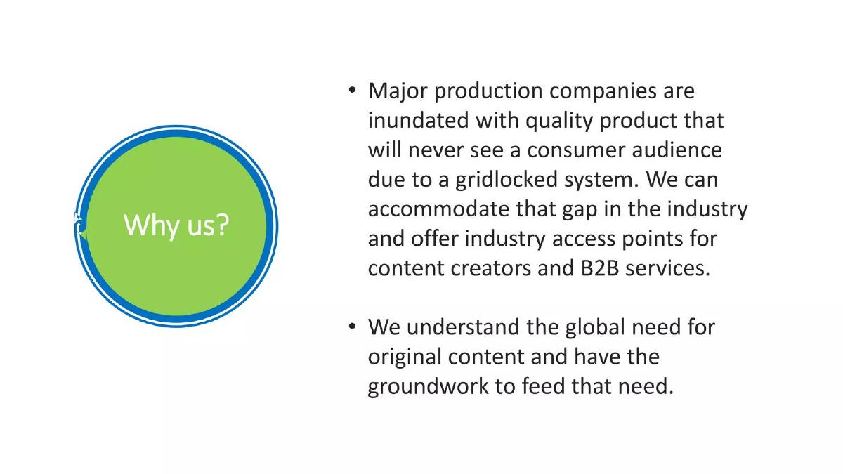 1919 Visual Productions LLC pitch deck slide 3 of 10