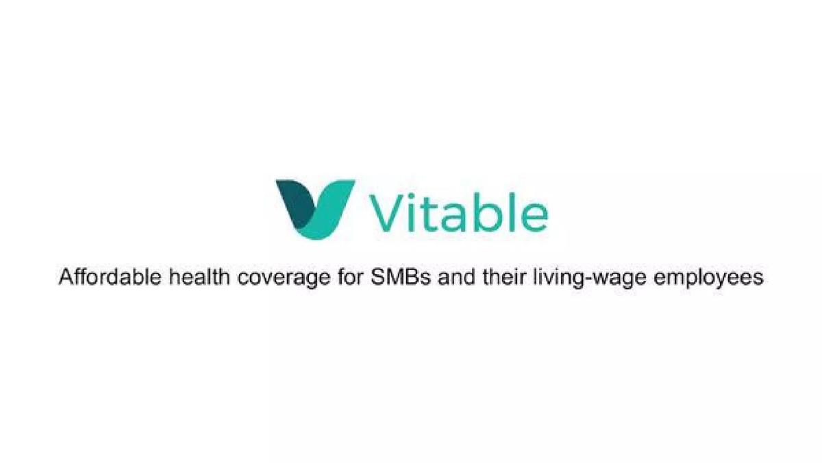 Vitable Health pitch deck slide 1 of 9
