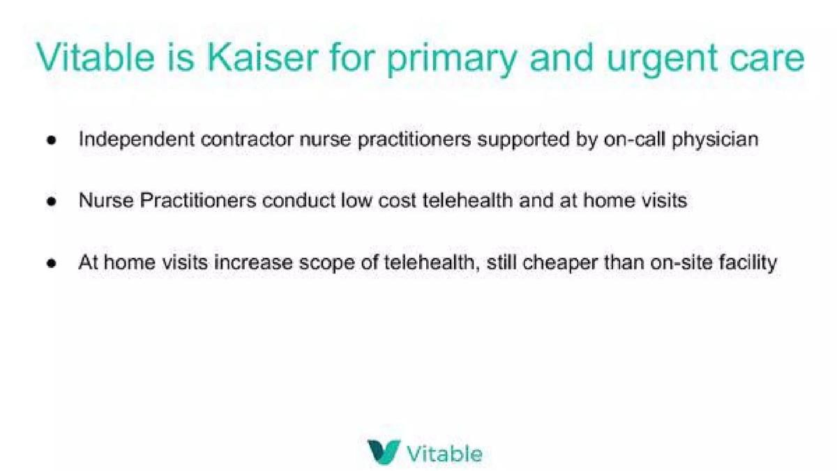 Vitable Health pitch deck slide 5 of 9