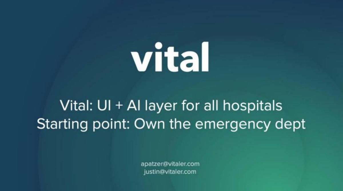 Vital pitch deck slide 1 of 25