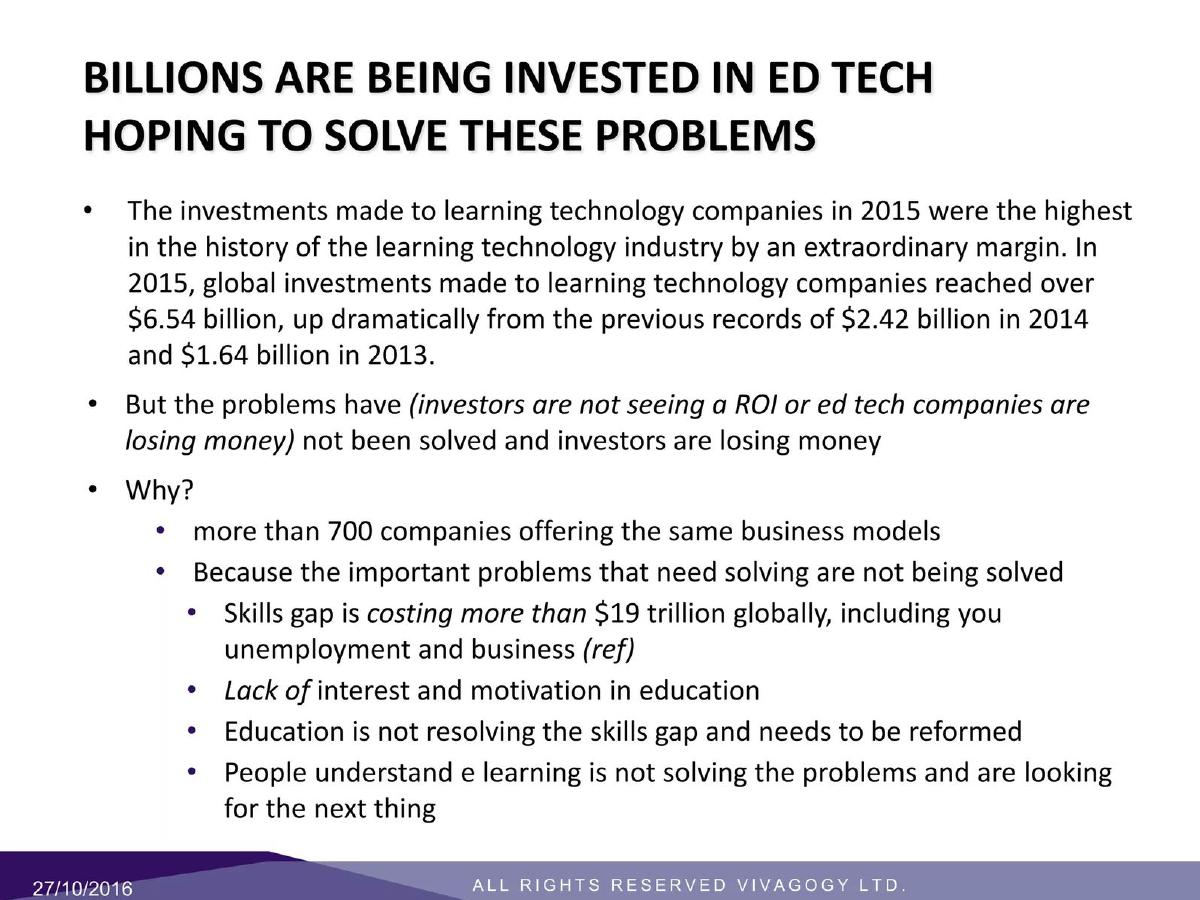 Vivagogy Ltd. pitch deck slide 2 of 7