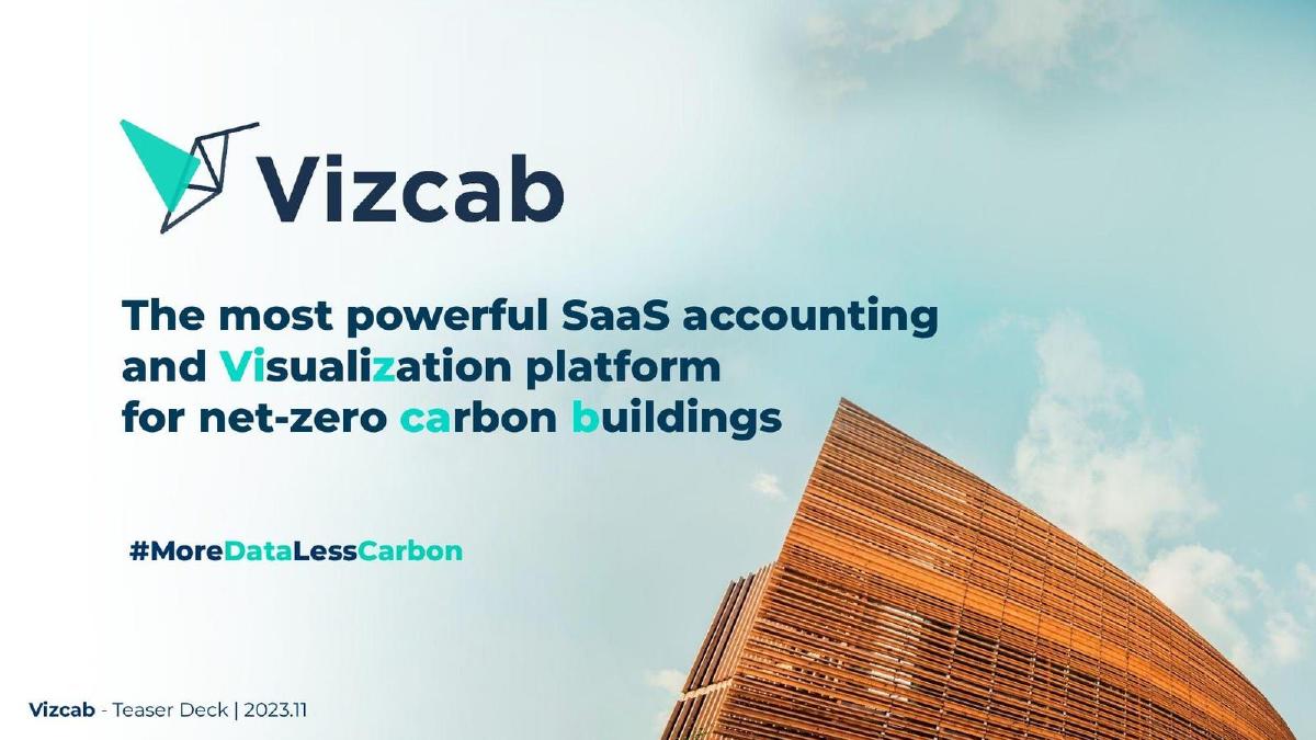 Vizcab pitch deck slide 1 of 11