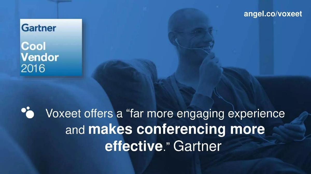 Voxeet pitch deck slide 5 of 9