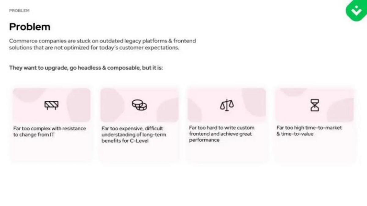 Vue Storefront pitch deck slide 4 of 15