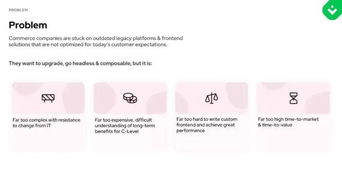 Vue Storefront pitch deck slide 4 of 15