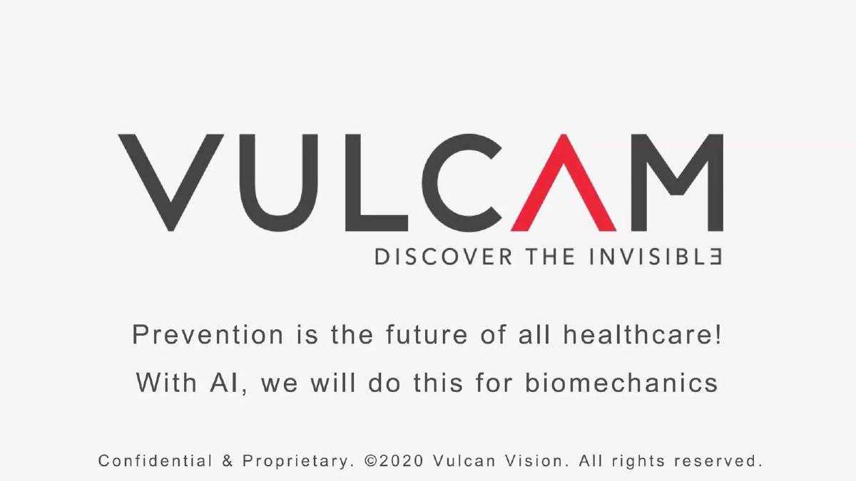 VULCAM pitch deck slide 1 of 18