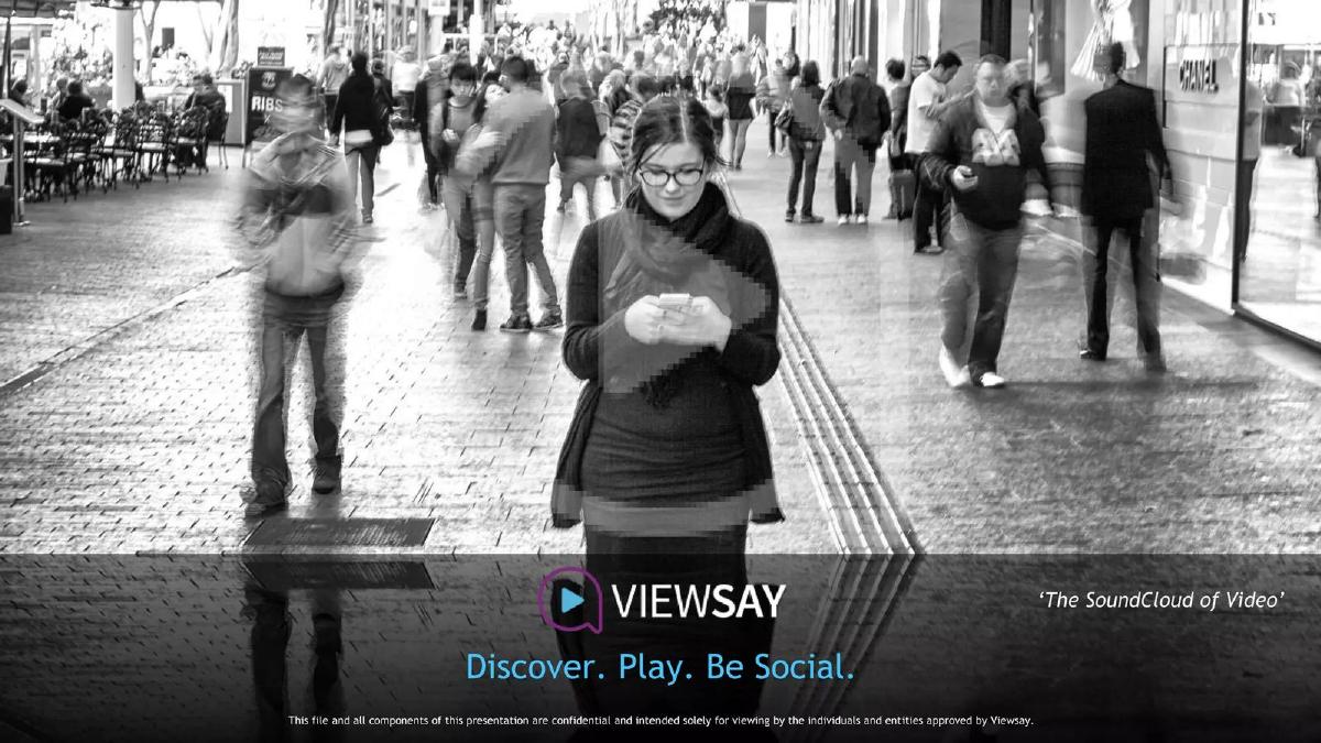 VuSay pitch deck slide 1 of 18