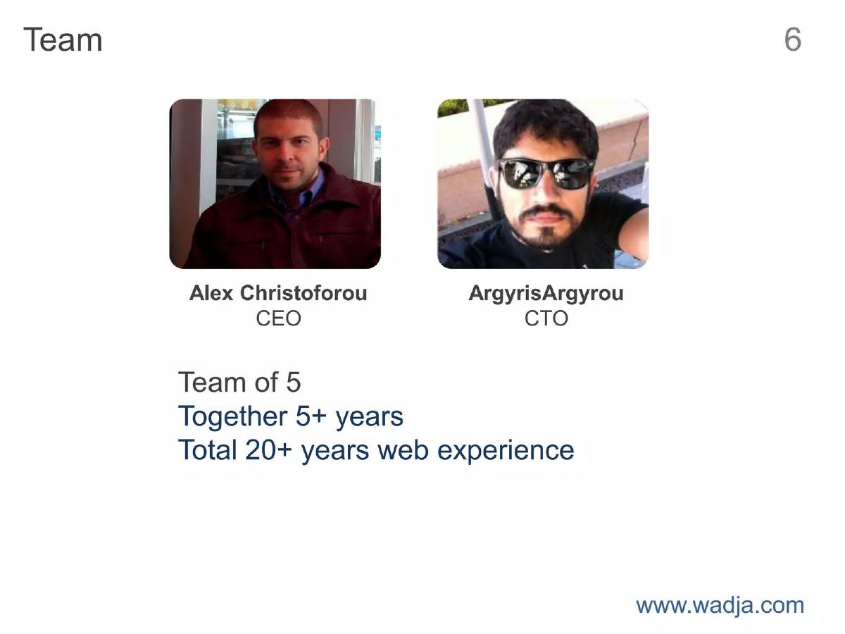 Wadja pitch deck slide 6 of 15