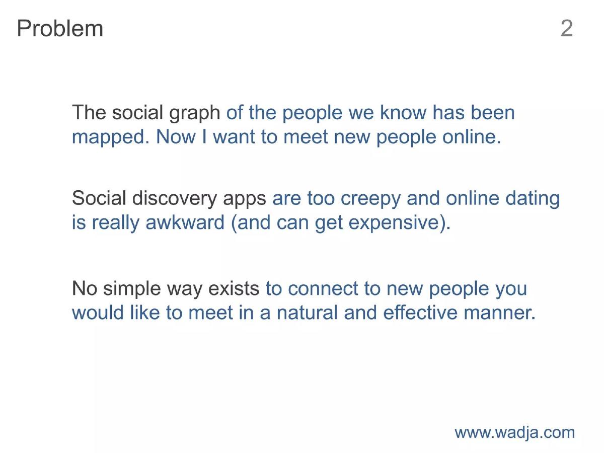 Wadja pitch deck slide 2 of 15