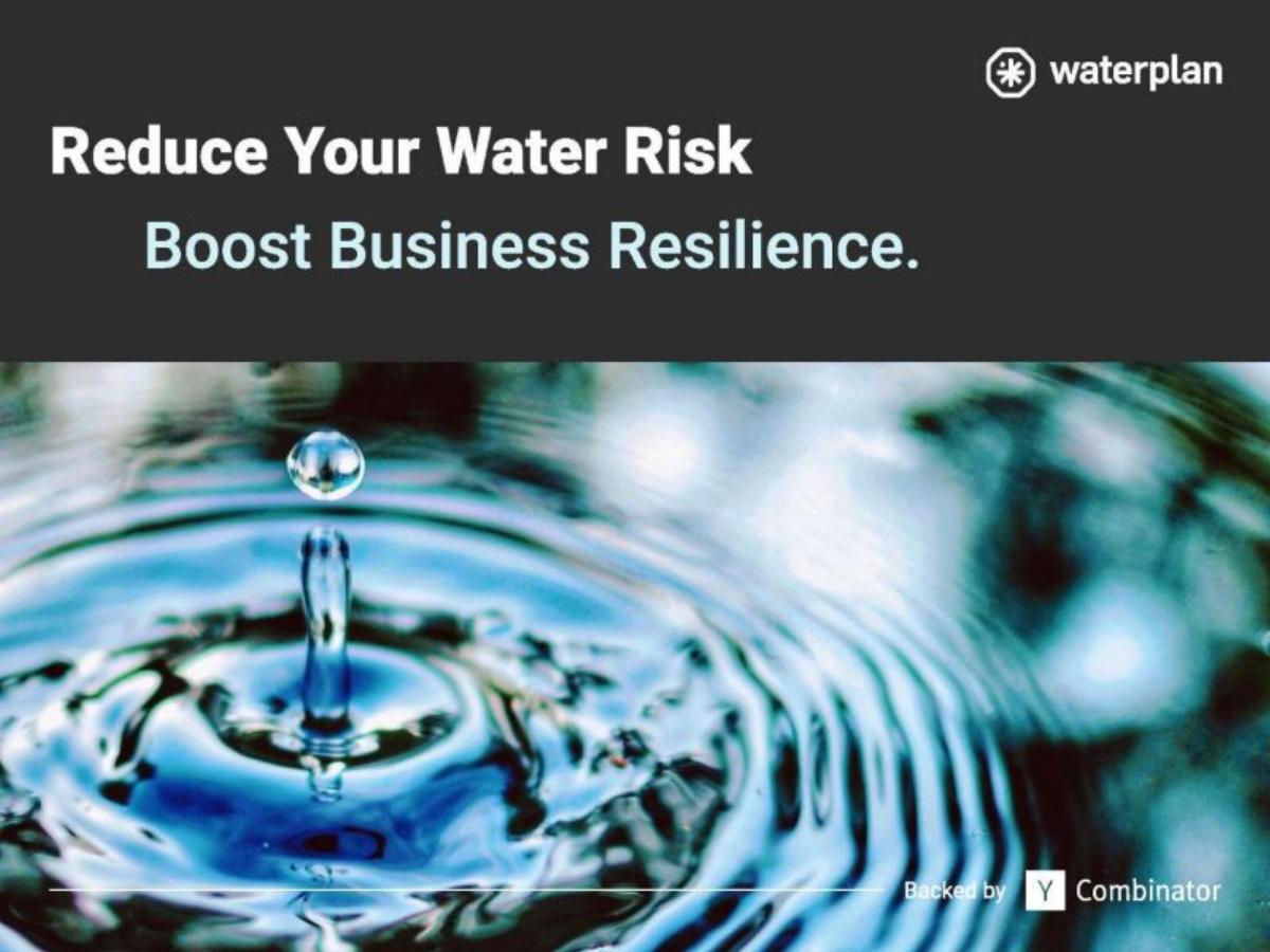Waterplan pitch deck slide 1 of 14