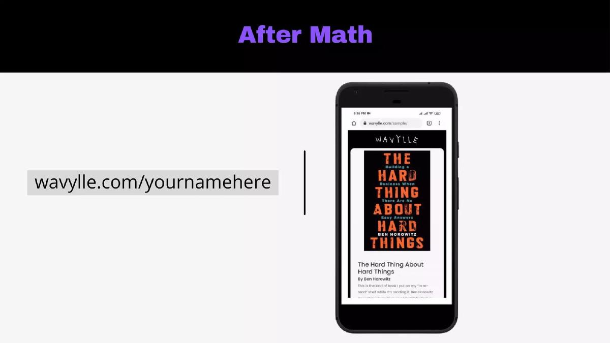 WAVYLLE.com pitch deck slide 5 of 10