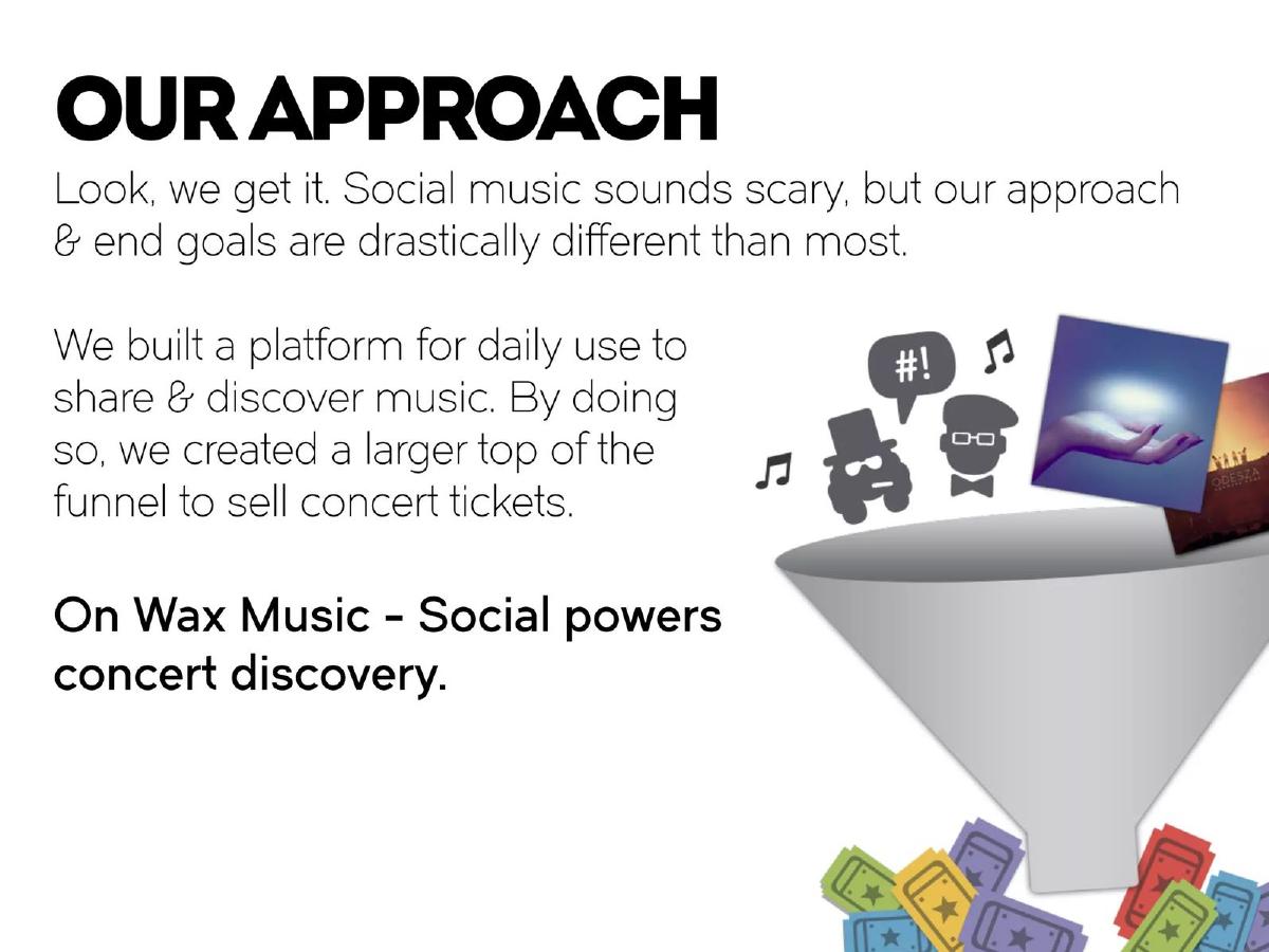 Wax Music pitch deck slide 4 of 14