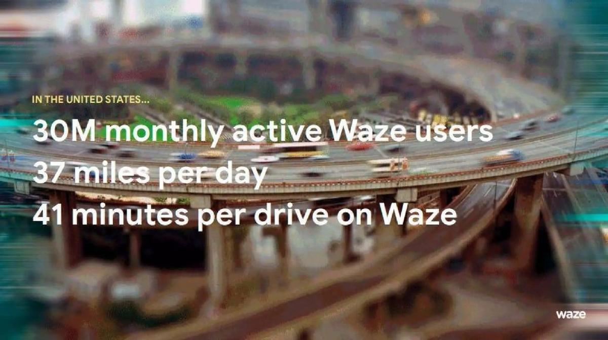 Waze pitch deck slide 1 of 14