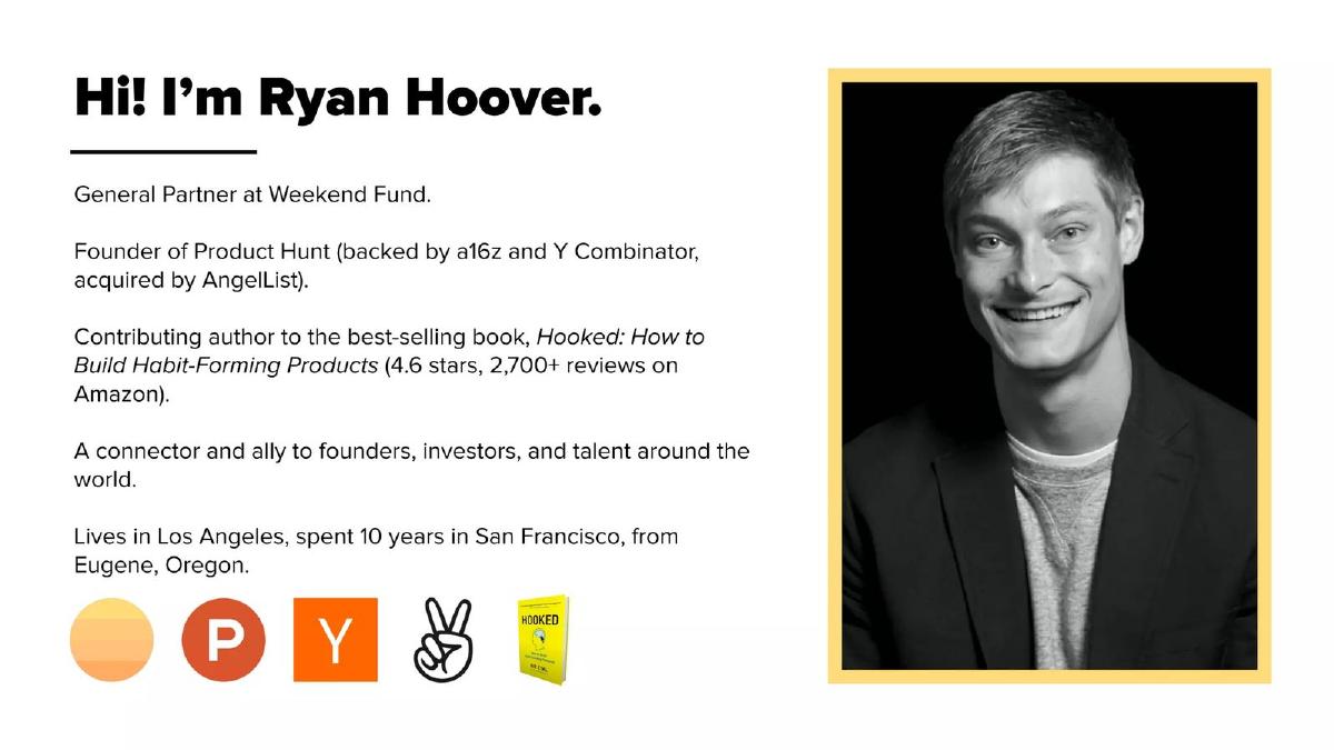 Weekend pitch deck slide 2 of 28