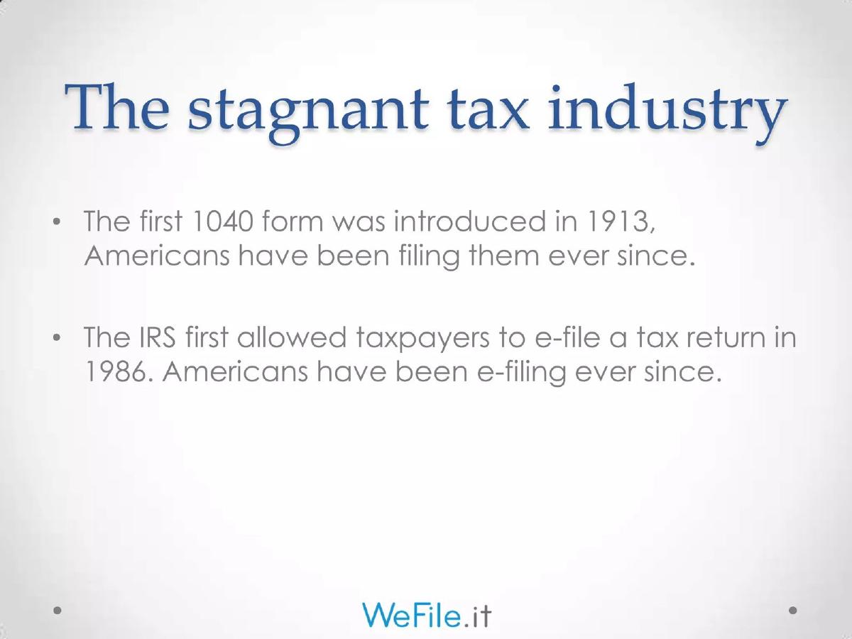 WeFile.it Inc. pitch deck slide 3 of 37