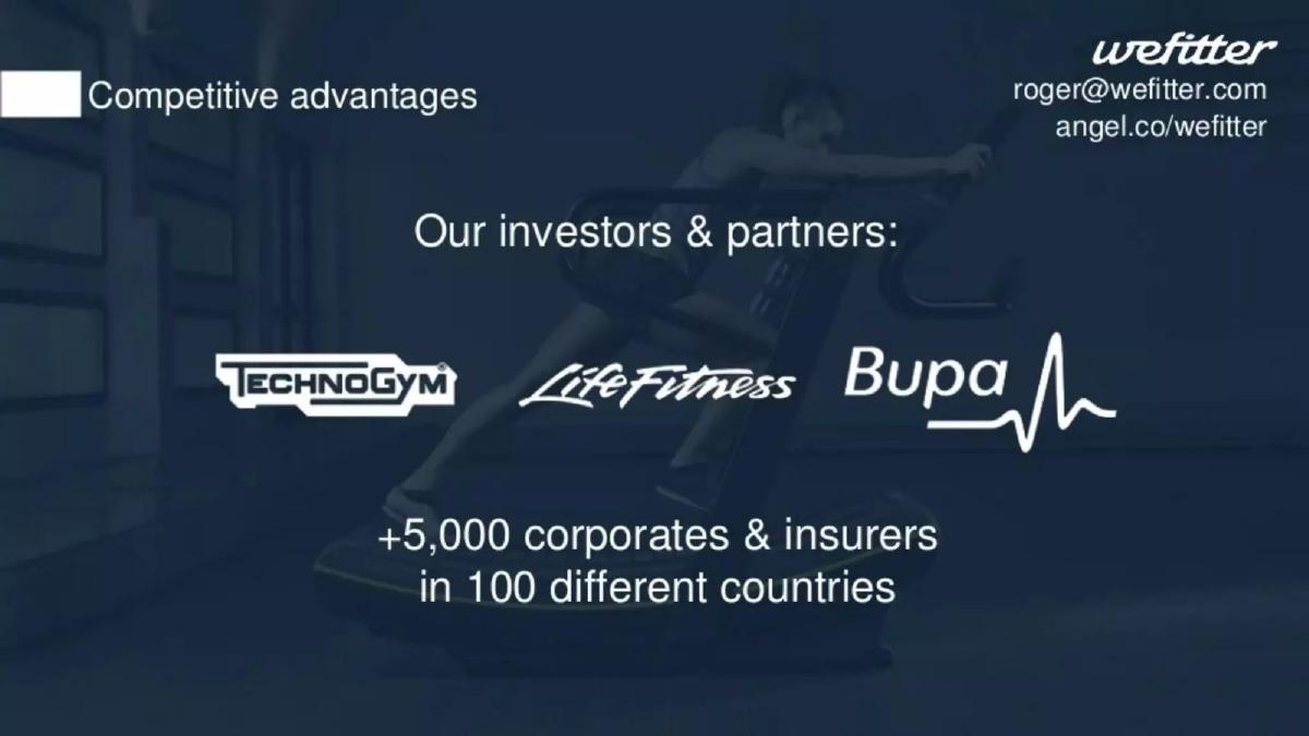 WeFitter pitch deck slide 6 of 11