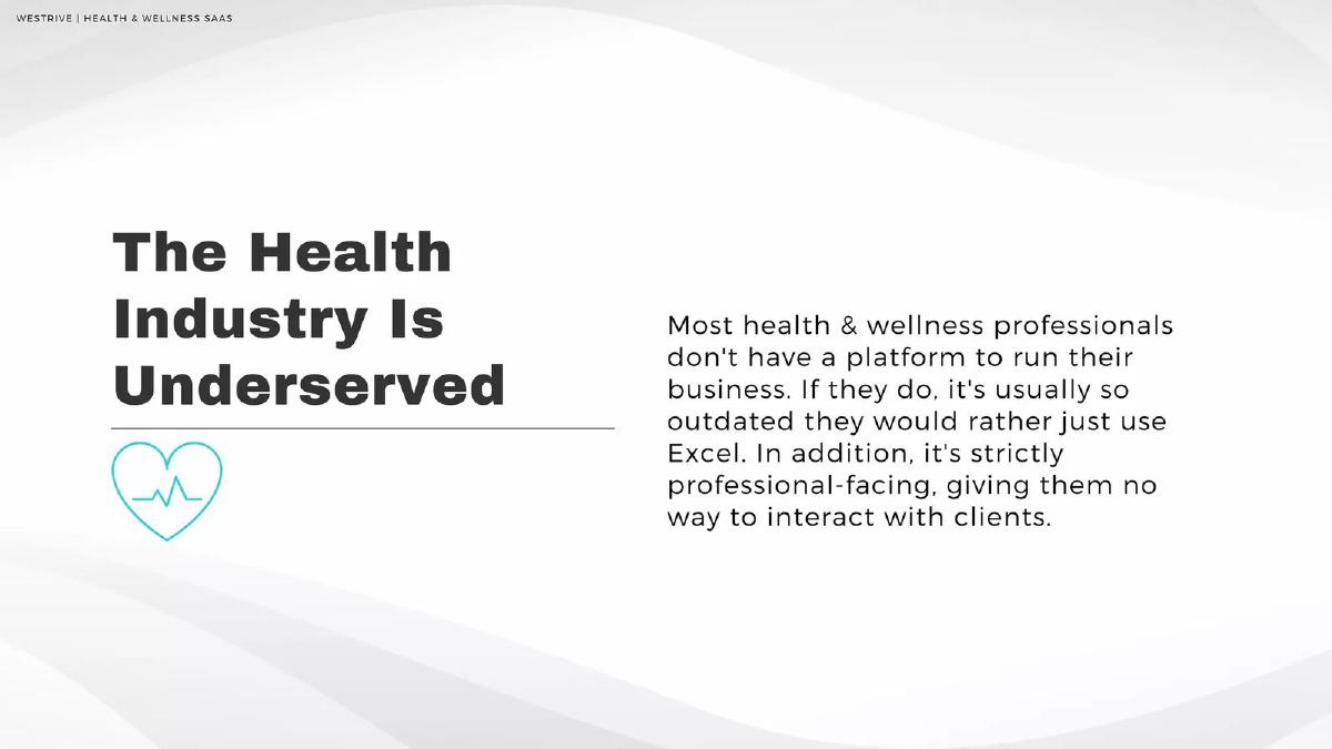 WeStrive pitch deck slide 2 of 18