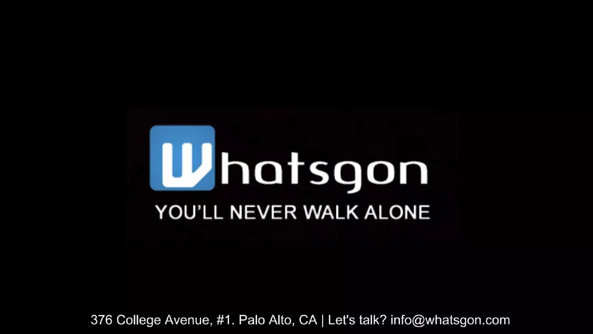 Whatsgon pitch deck slide 1 of 16