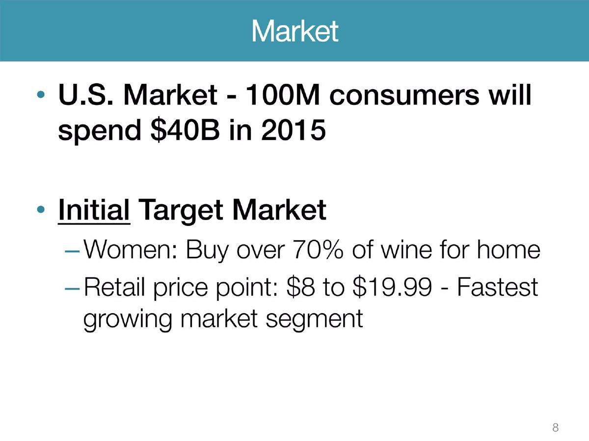 WineSimple pitch deck slide 8 of 16