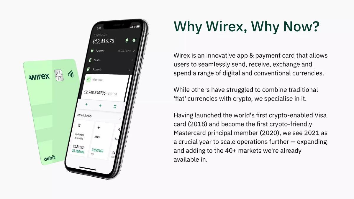 Wirex pitch deck slide 3 of 21