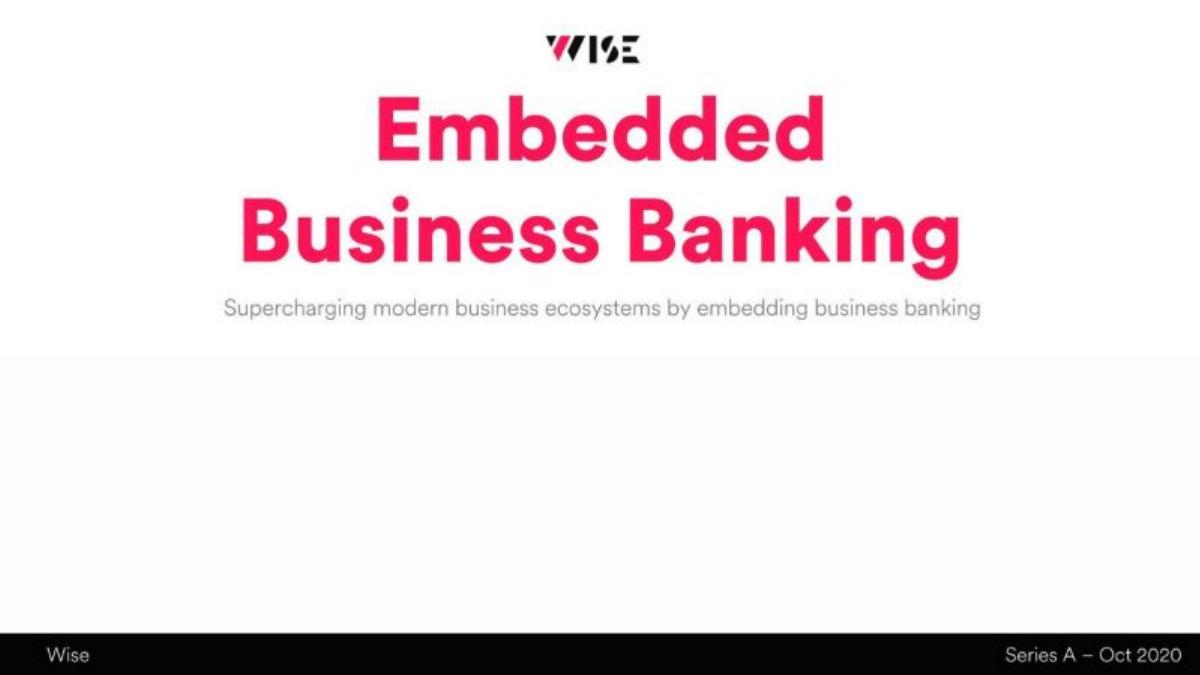 Wise pitch deck slide 1 of 22