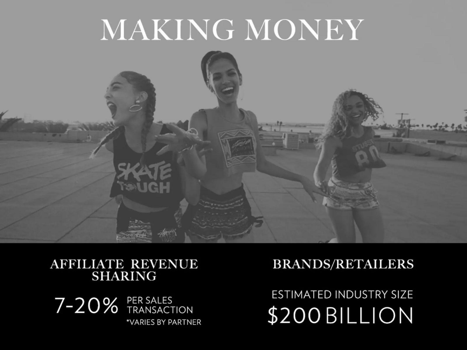 Wndrlust pitch deck Affiliate revenue slide 11