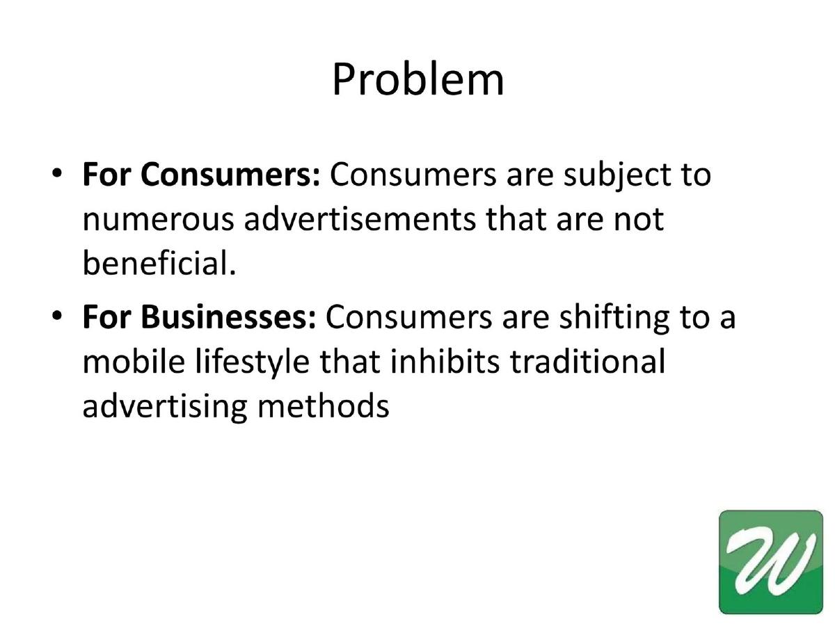 Wonder pitch deck slide 3 of 12