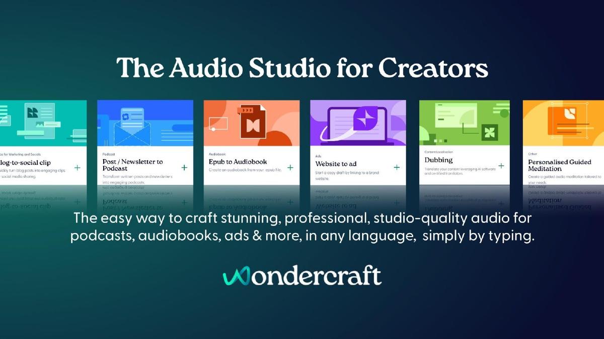 Wondercraft pitch deck slide 2 of 9