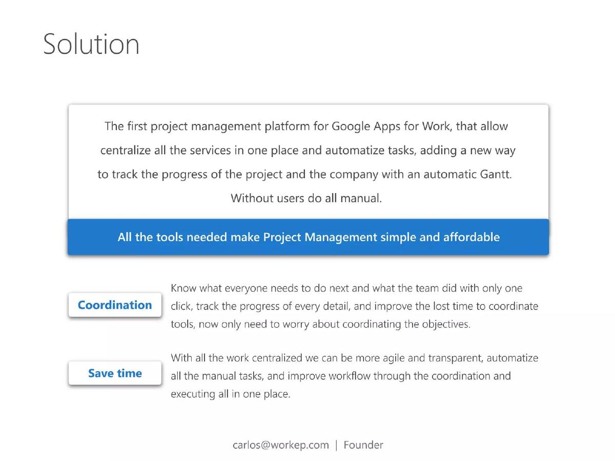 Workep pitch deck slide 3 of 13