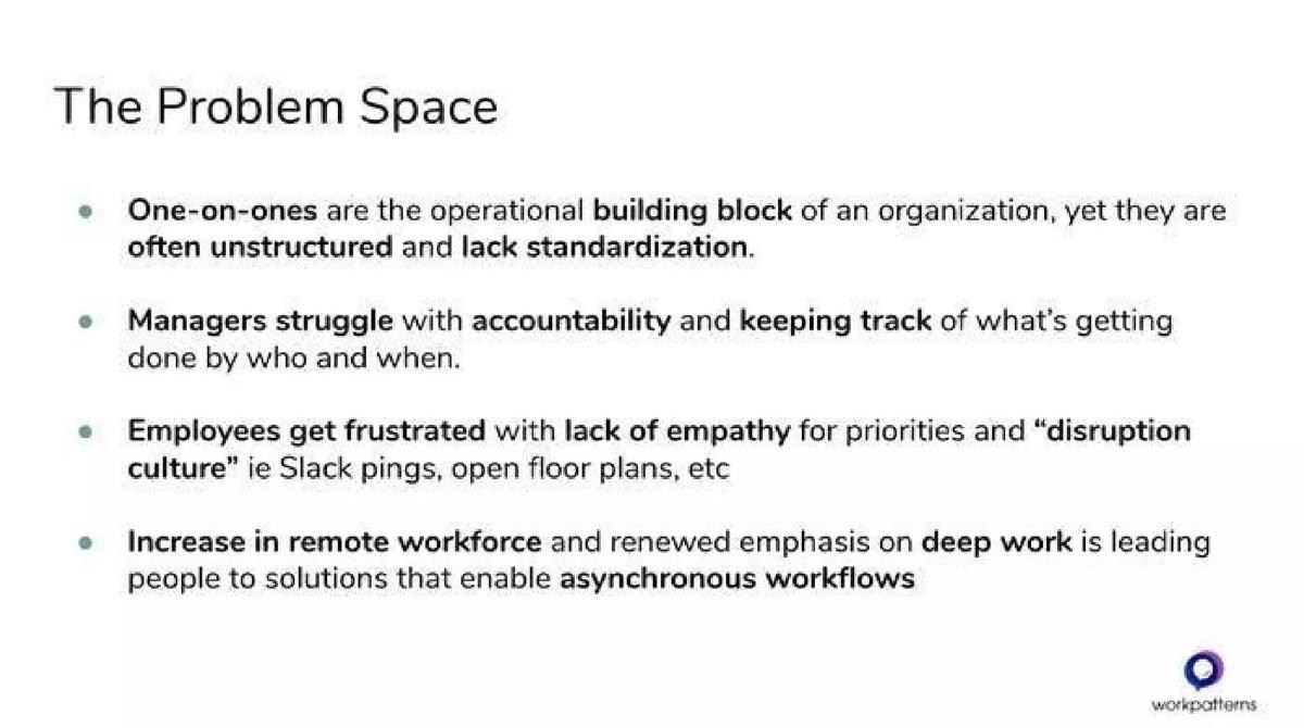 WorkPatterns pitch deck slide 4 of 10