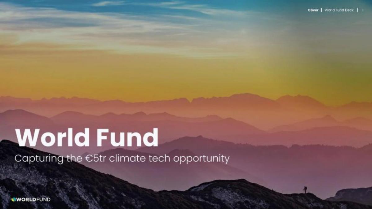 World Fund pitch deck slide 1 of 17