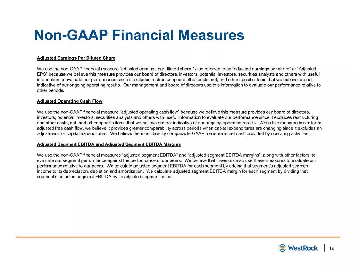 WestRock pitch deck slide 19 of 30