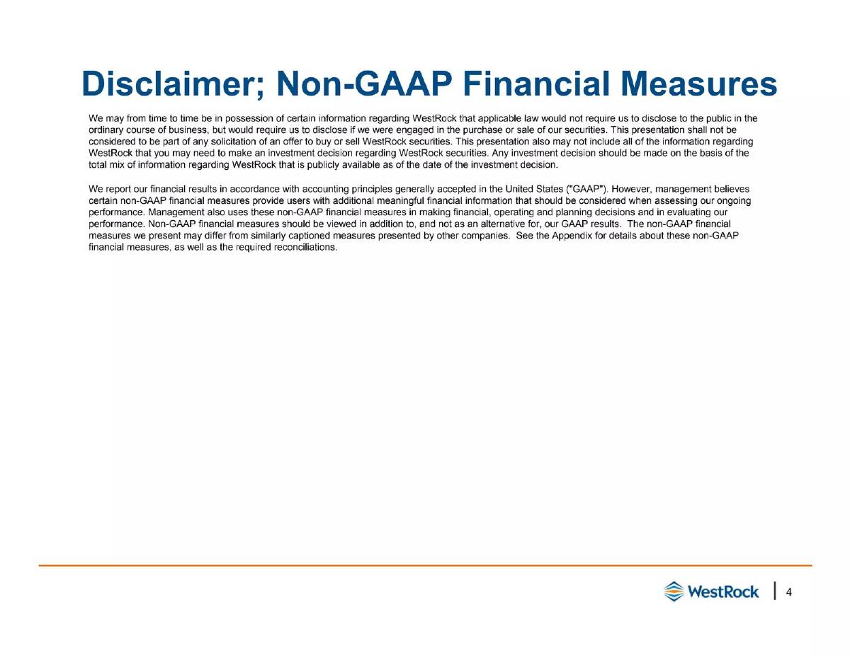 WestRock pitch deck slide 4 of 30