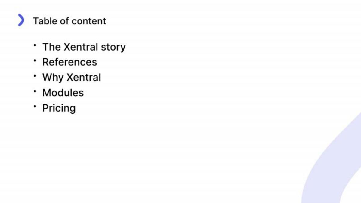 Xentral pitch deck slide 2 of 21