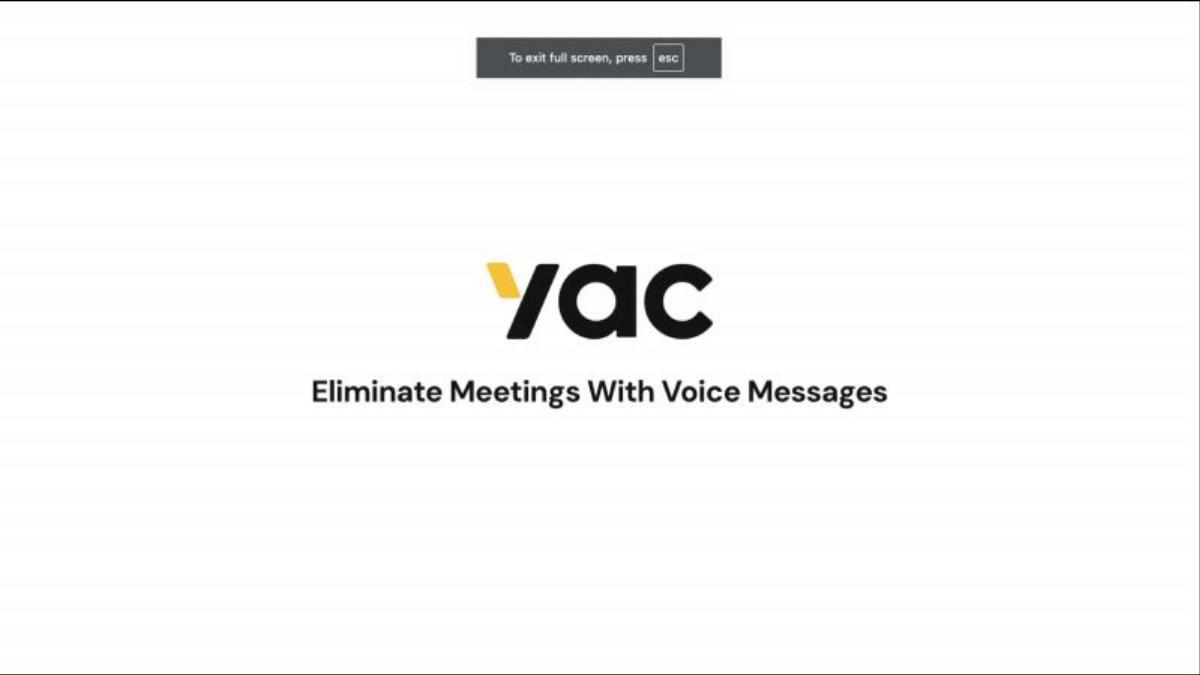 Yac pitch deck slide 1 of 27