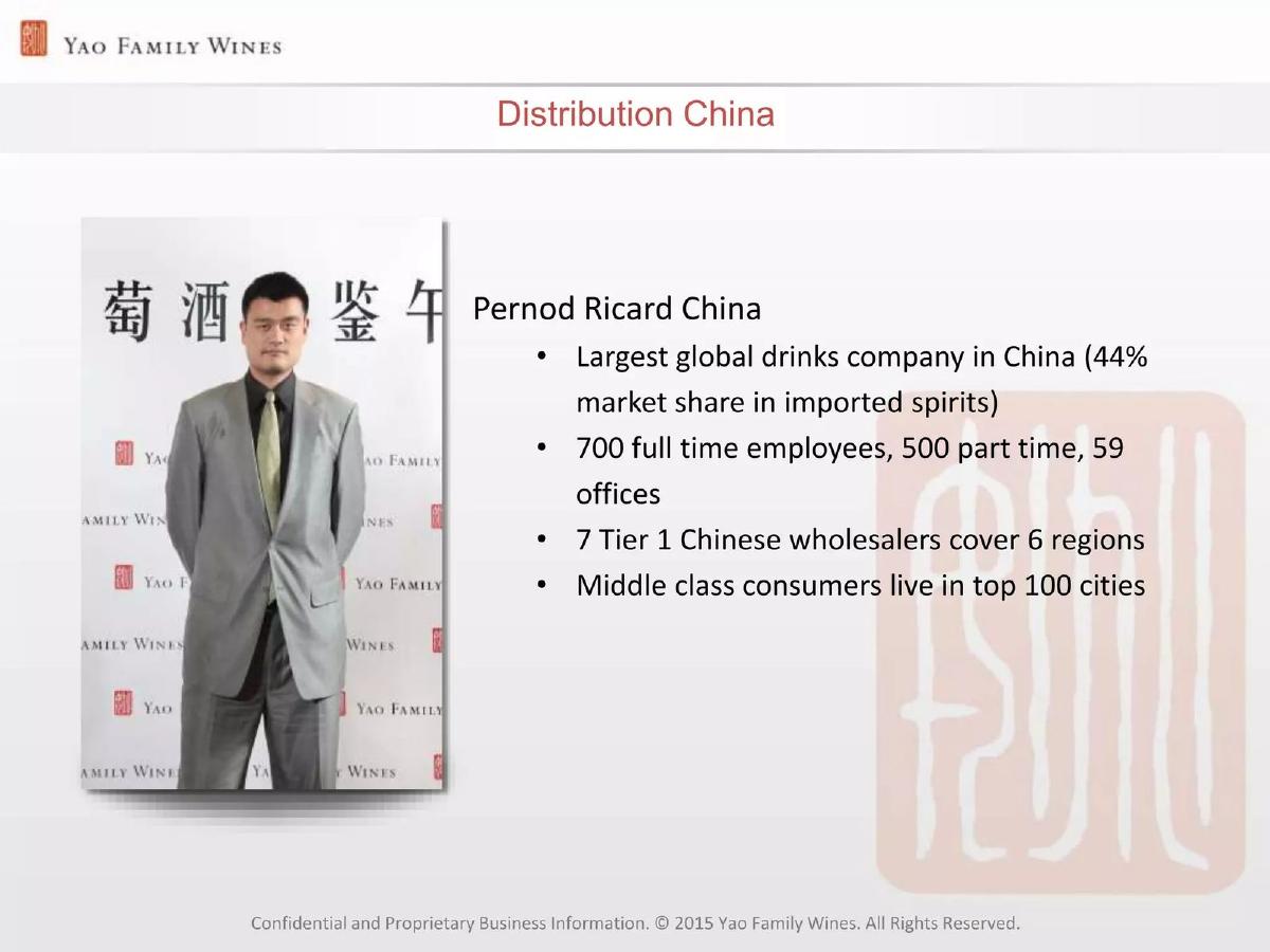 Yao Family Wines pitch deck slide 11 of 13