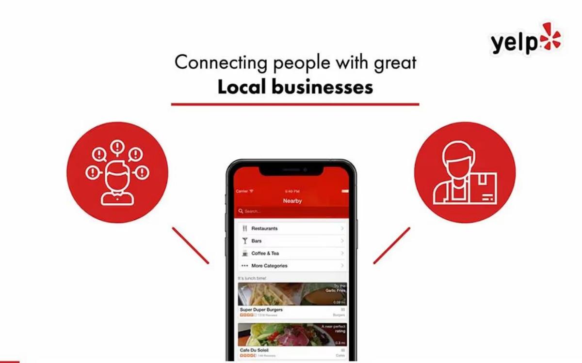 Yelp pitch deck slide 2 of 10