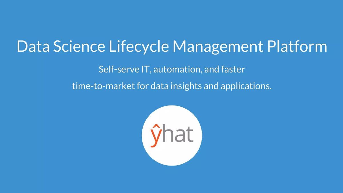 Yhat pitch deck slide 1 of 18