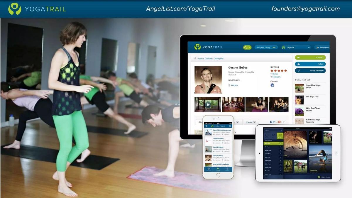 YogaTrail pitch deck slide 6 of 10