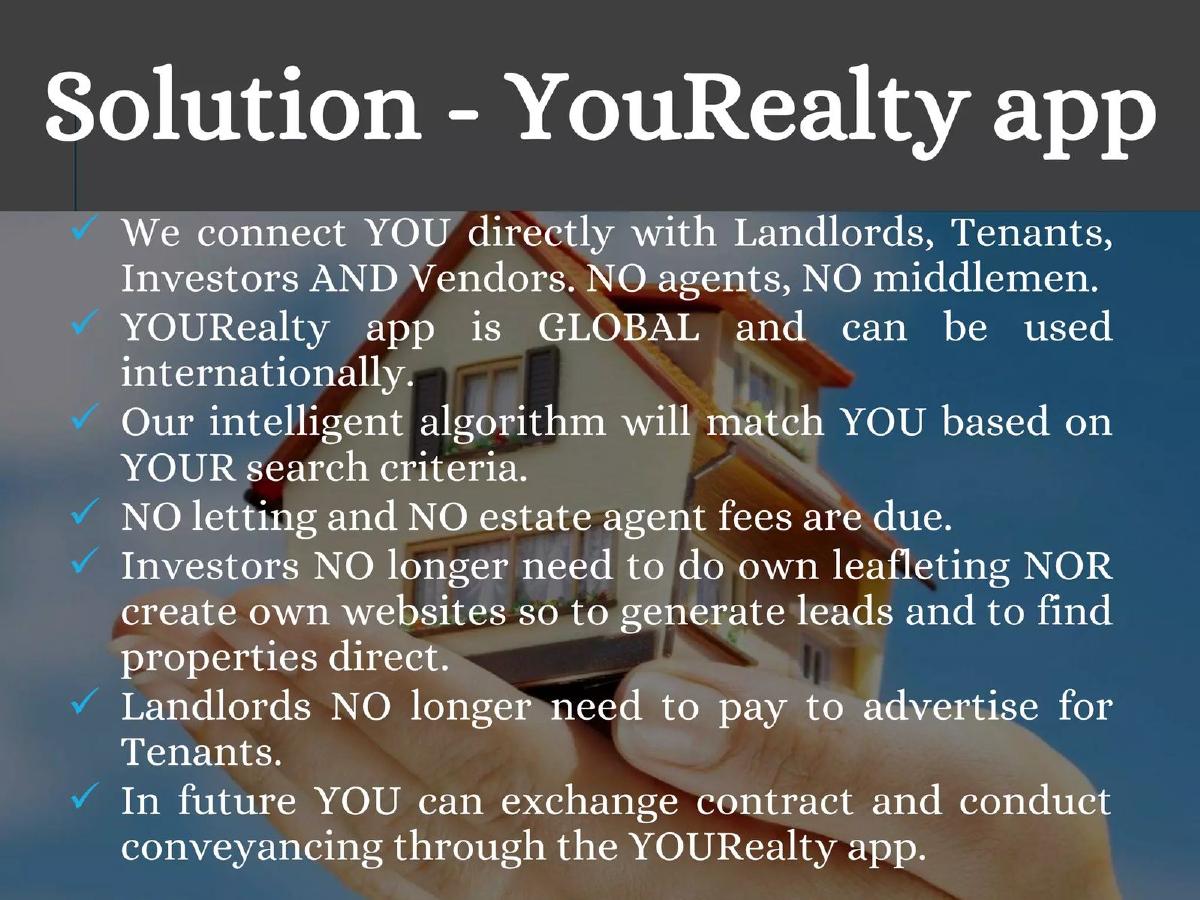 YouRealty pitch deck slide 3 of 14