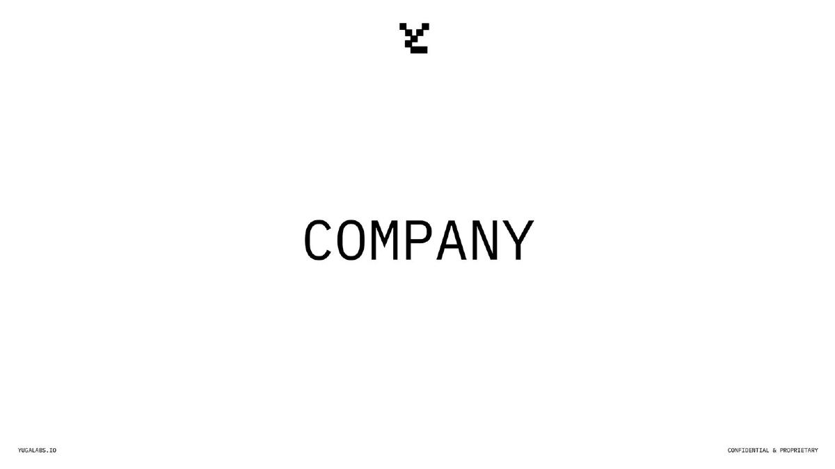 Yuga Labs pitch deck slide 4 of 90