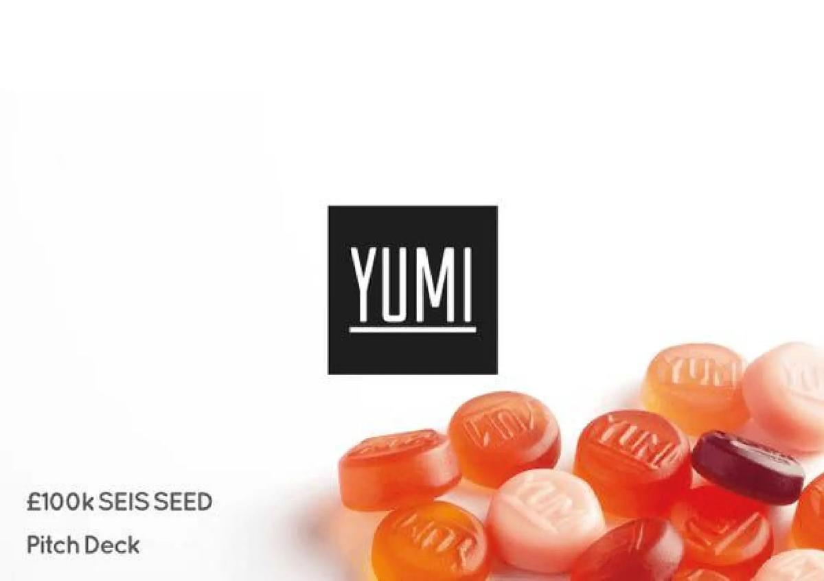 Yumi Nutrition pitch deck slide 1 of 18