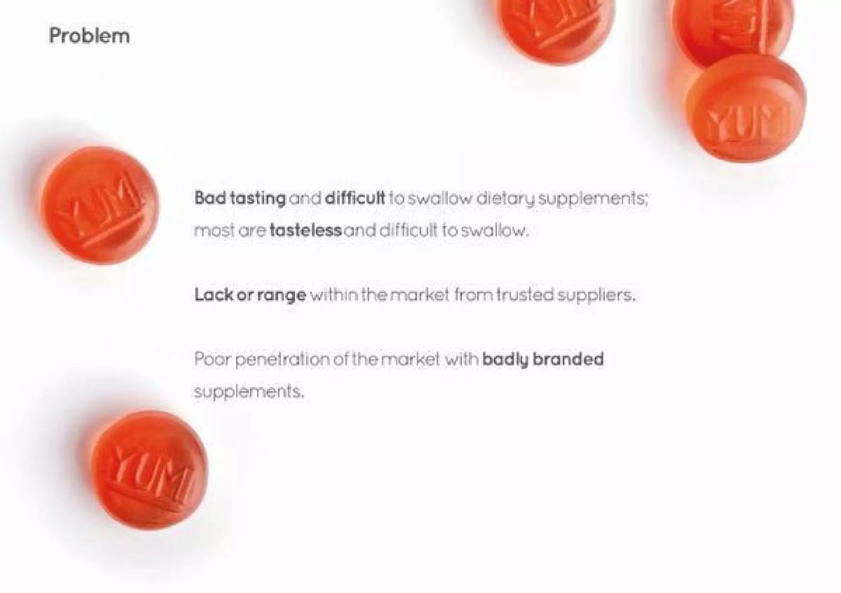 Yumi Nutrition pitch deck slide 3 of 18