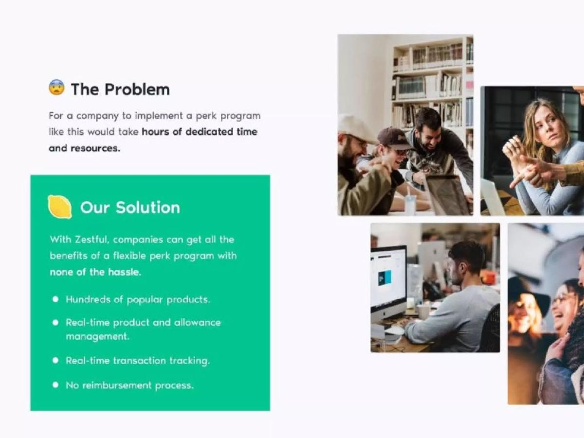 Zestful pitch deck slide 4 of 11