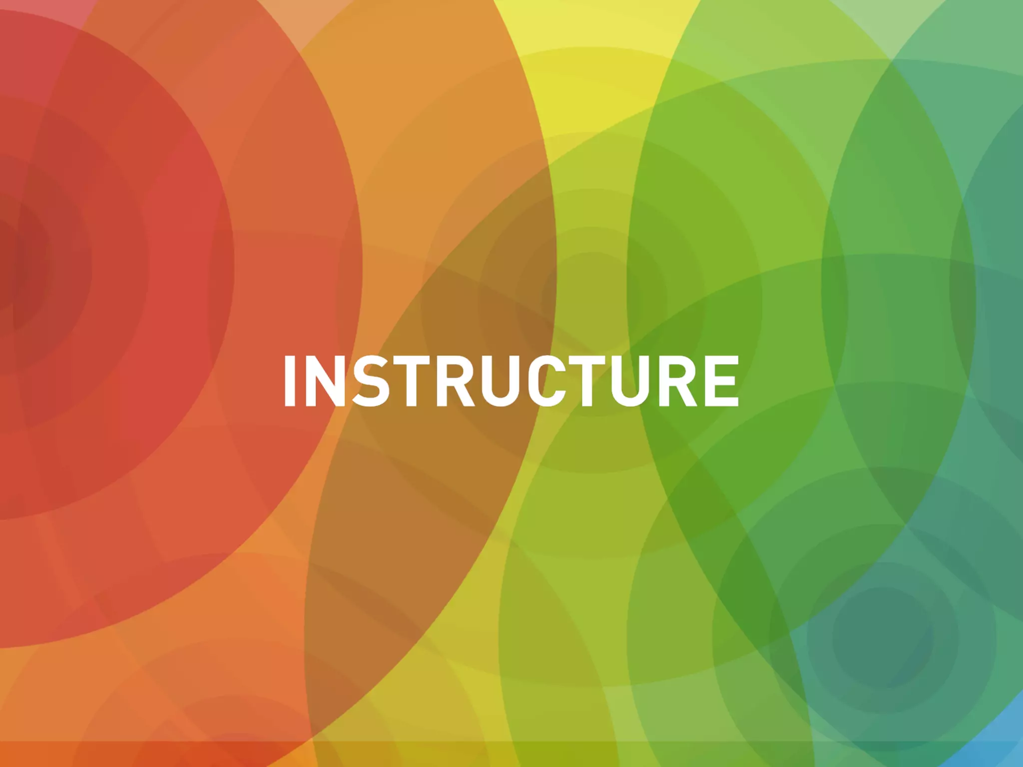 Cover slide of the Instructure pitch deck — 2015