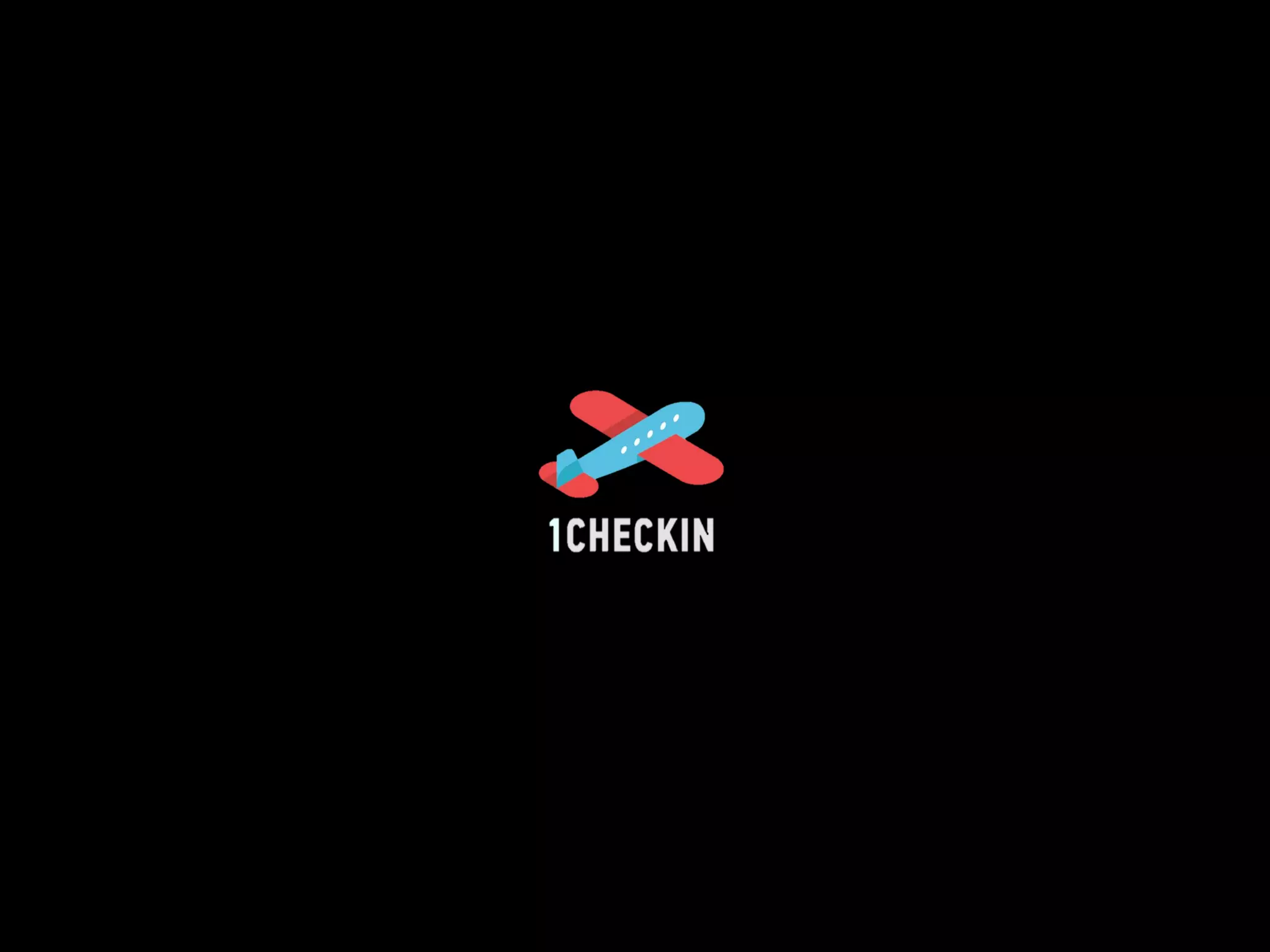 Cover slide of the 1Checkin pitch deck — 2018