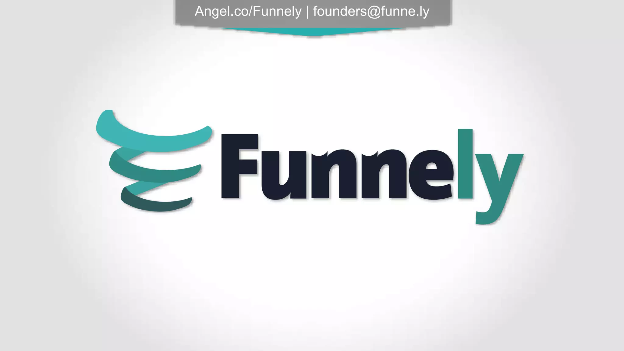 Cover slide of the Funnely pitch deck — Seed (Accelerator) 2014