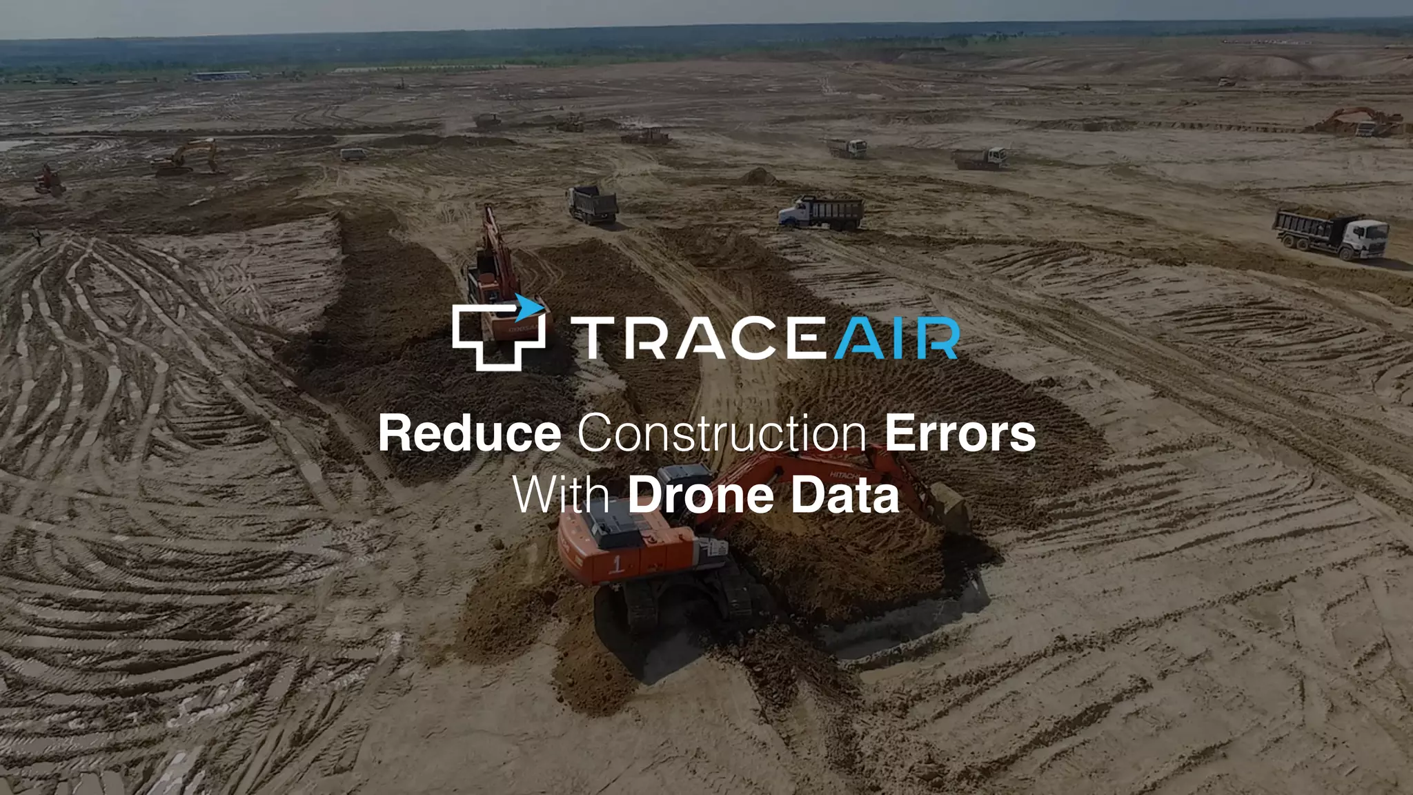 Cover slide of the TraceAir pitch deck — 2016