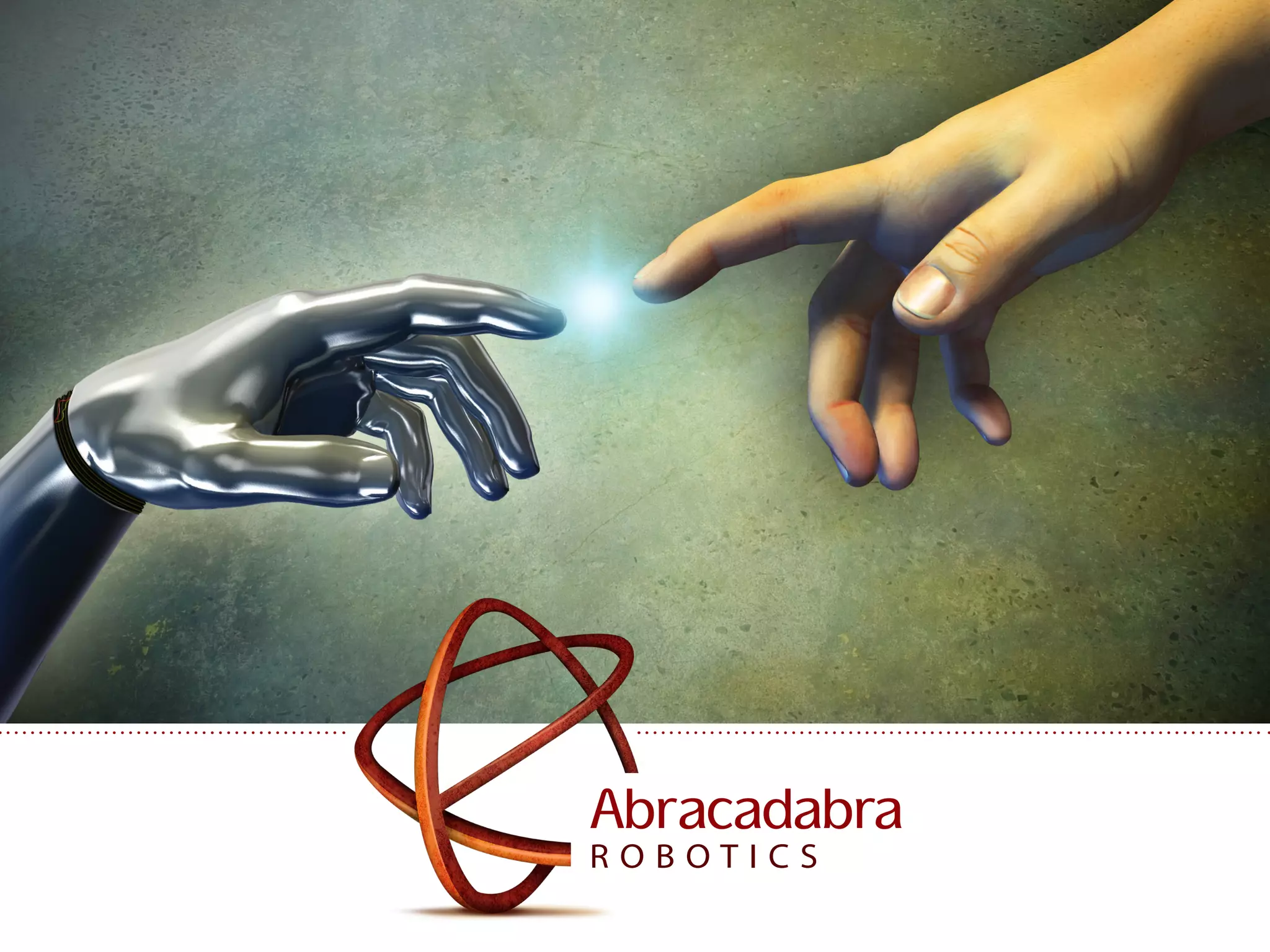 Cover slide of the Abracadabra Robotics pitch deck — Pre-Seed