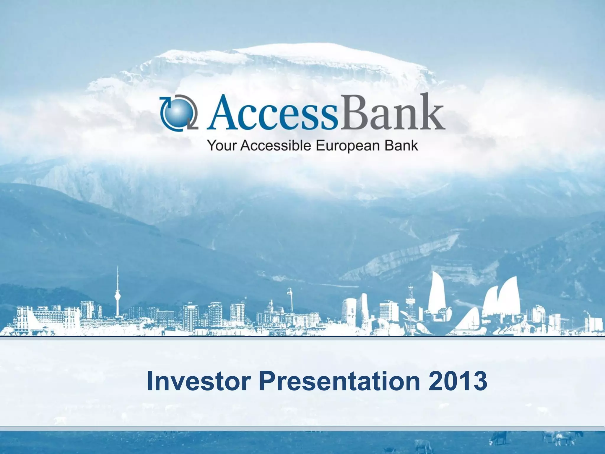Cover slide of the AccessBank Pitch Deck Teardown pitch deck